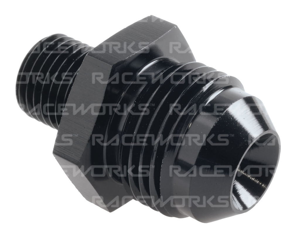 RACEWORKS METRIC MALE M12x1.25 TO MALE FLARE AN-8