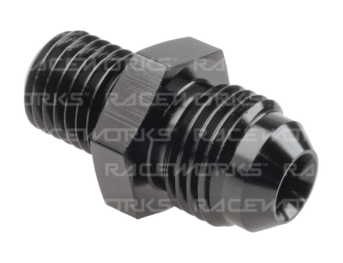 RACEWORKS METRIC MALE M12X1.5 TO MALE FLARE AN-4