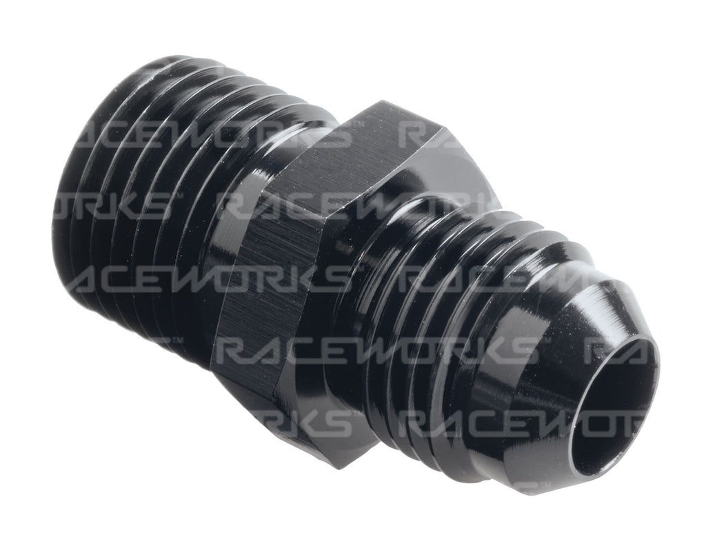 RACEWORKS METRIC MALE M16x1.5 TO MALE FLARE AN-6