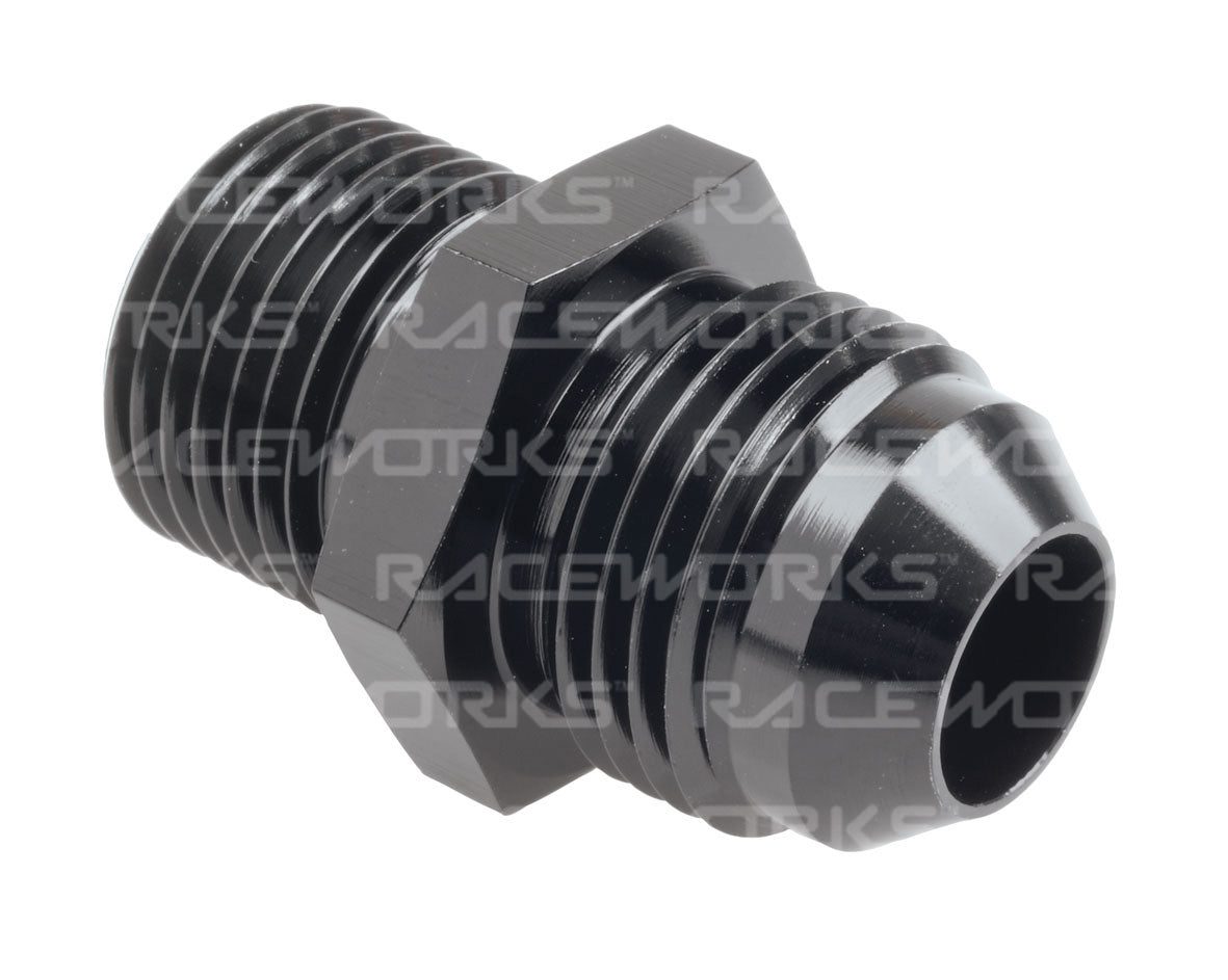 RACEWORKS METRIC MALE M10X1.25 TO MALE FLARE AN-4