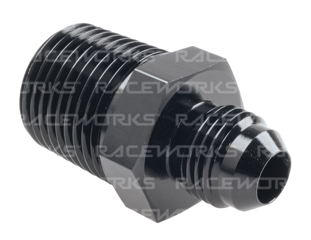RACEWORKS AN-6 MALE FLARE TO NPT 1/2'' STRAIGHT