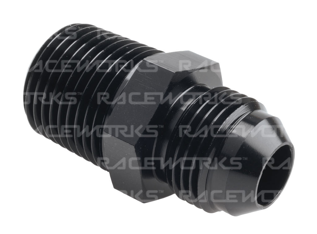RACEWORKS AN-8 MALE FLARE TO NPT 1/2'' STRAIGHT