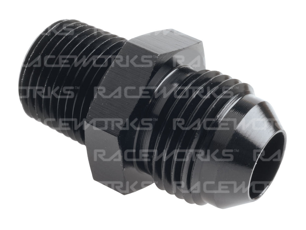 RACEWORKS AN-8 MALE FLARE TO NPT 3/8'' STRAIGHT
