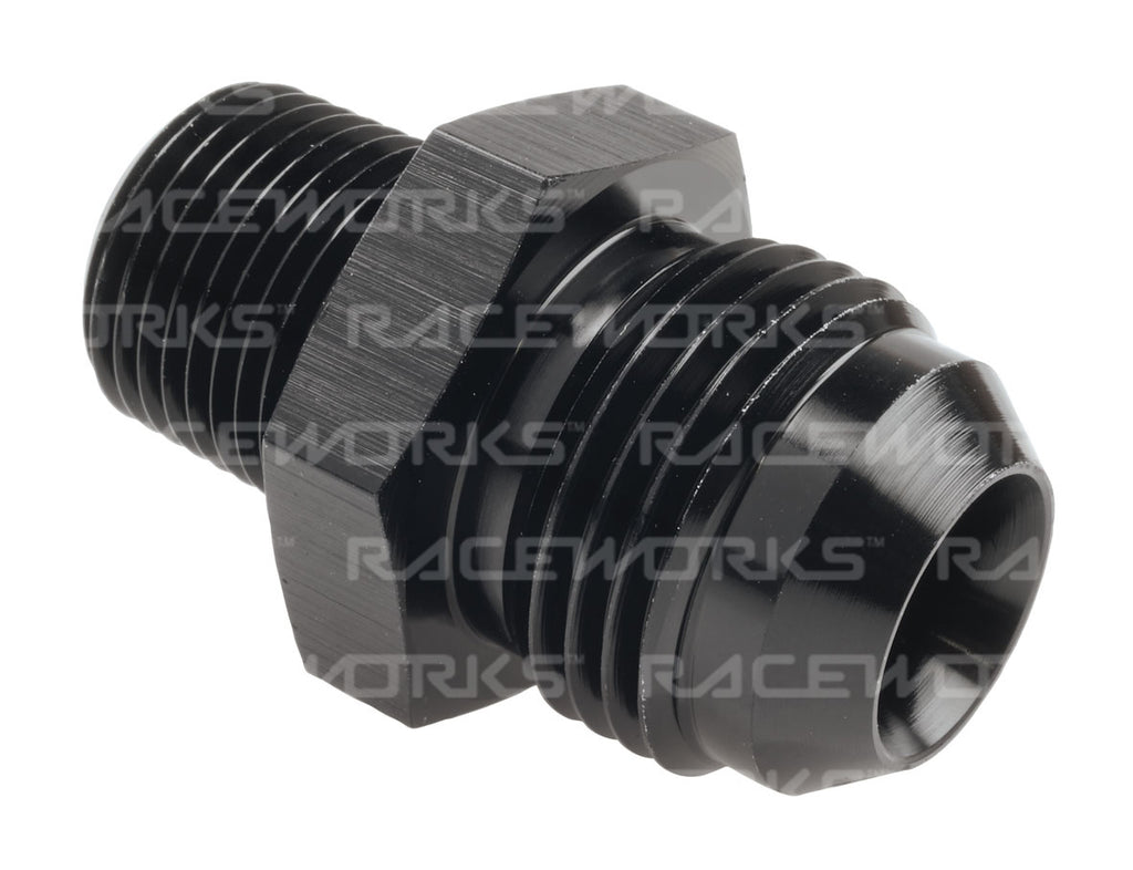 RACEWORKS AN-10 MALE FLARE TO NPT 3/8'' STRAIGHT
