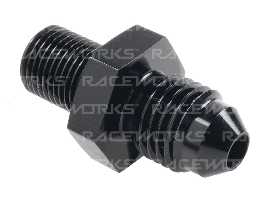 RACEWORKS MALE FLARE AN-4 TO MALE BSPP 1/8''