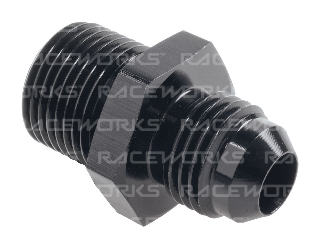 RACEWORKS MALE FLARE AN-6 TO MALE BSPP 3/8''