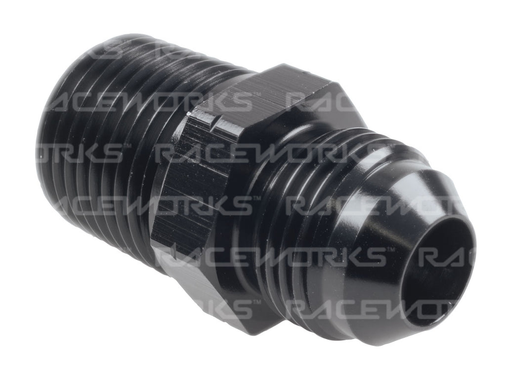 RACEWORKS MALE FLARE AN-8 TO MALE BSPT 1/2''