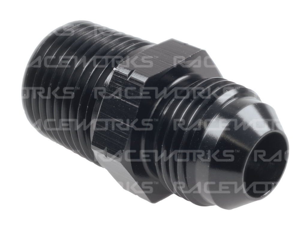 RACEWORKS MALE FLARE AN-10 TO MALE BSPT 3/8''