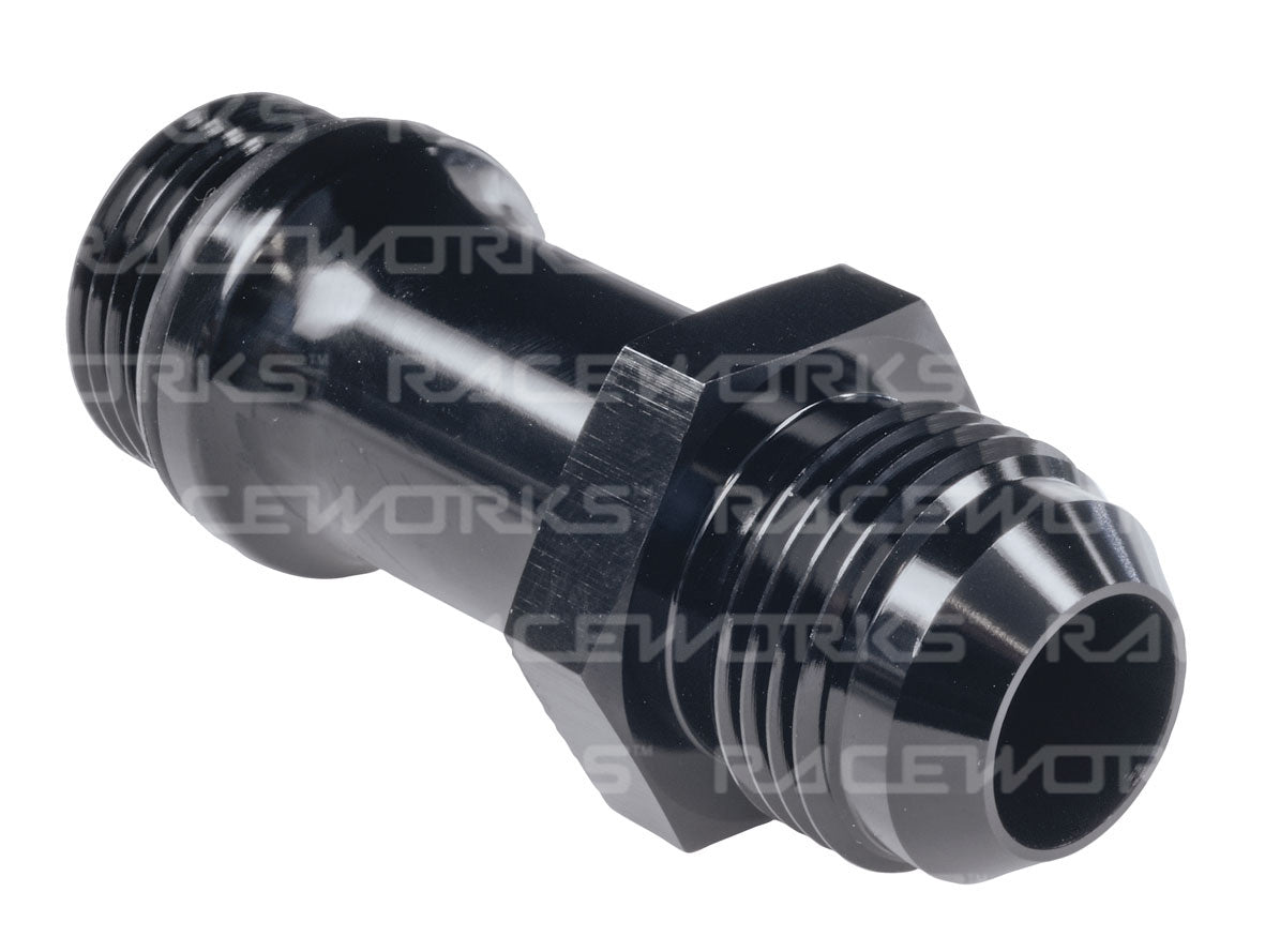 RACEWORKS MALE FLARE AN-12 TO O-RING BOSS AN-12 LONG