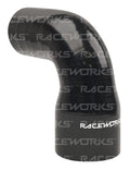 RACEWORKS SILICONE HOSE 90 DEGREE REDUCER ELBOW 3-4'' (76-102MM)