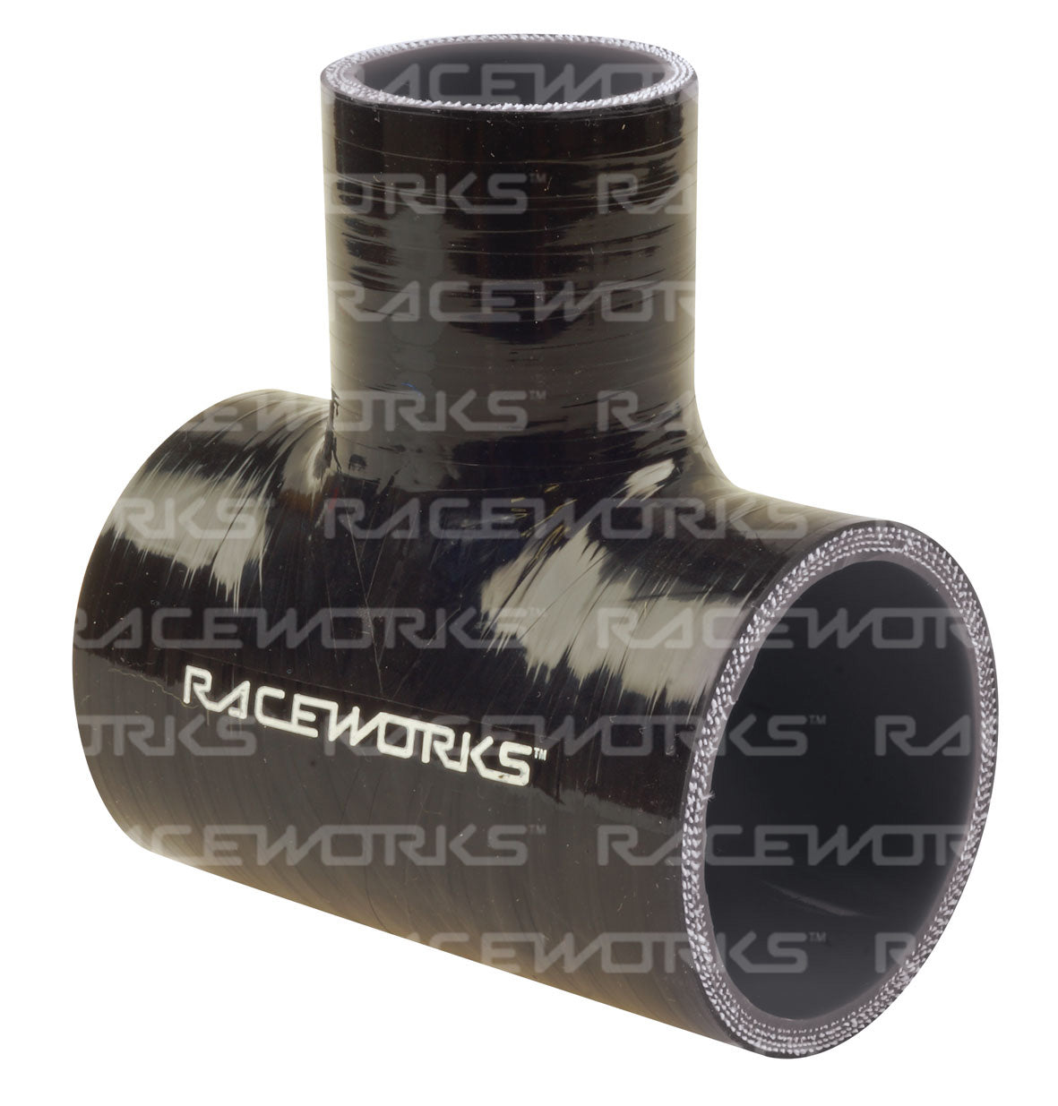 RACEWORKS SILICONE HOSE TEE 3" ID - 1.5" SPOUT