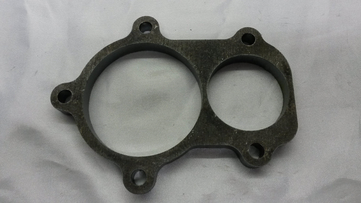 Turbo Outlet Dump Pipe Flange GT3540/82 2.0 Wastegate Hole 12mm Mild Steel - Quickbitz