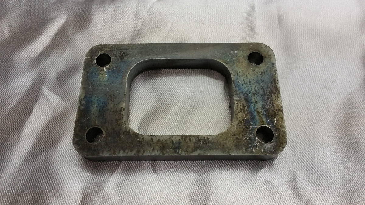 Turbo Inlet Flange T3 UnDivided 12mm Mild Steel - Quickbitz