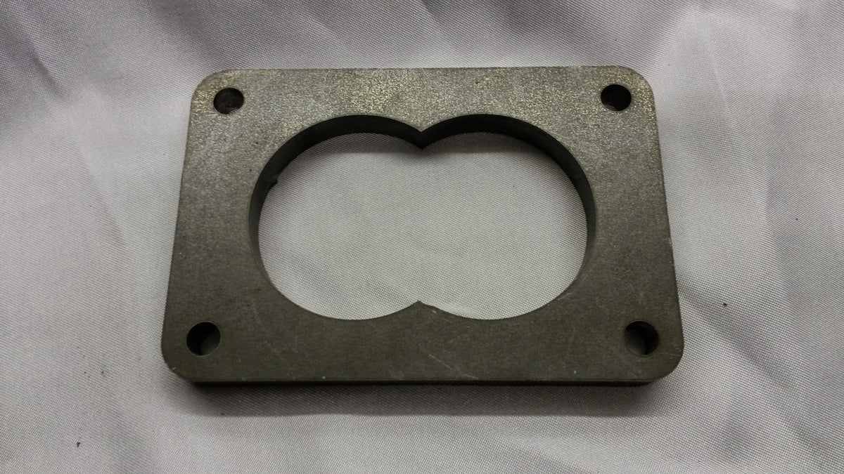 Turbo Inlet Flange T6 2.5ID Twin Hole 12mm Mild Steel - Quickbitz
