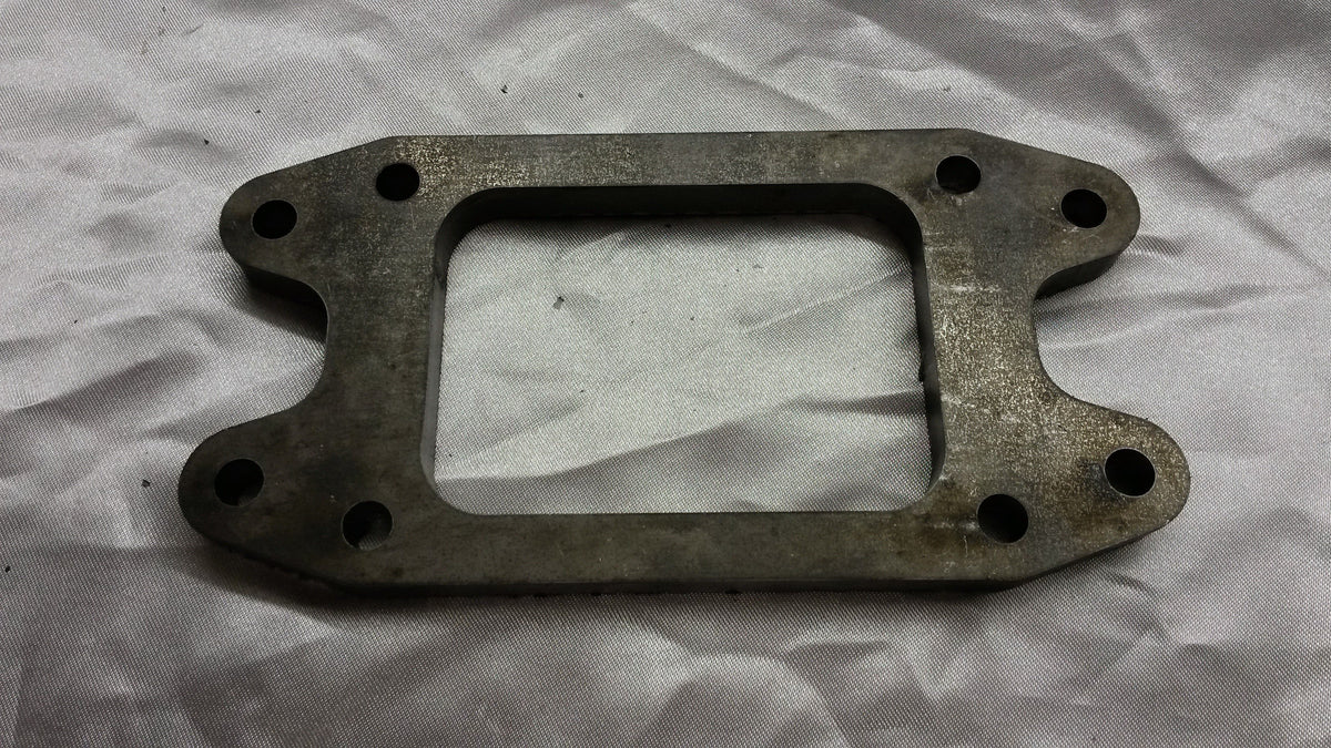 Turbo Inlet Flange T6 UnDivided East West Mount 12mm Mild Steel - Quickbitz