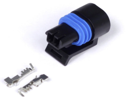 Delphi 2 pin GM style Coolant Temp Connector (Black) - Quickbitz