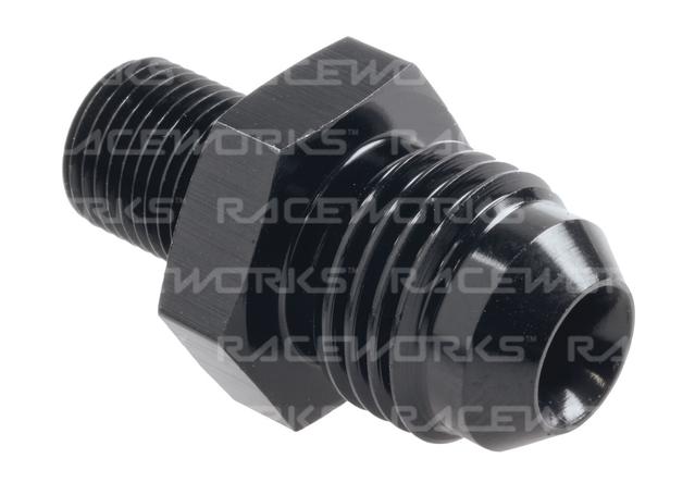 RACEWORKS MALE FLARE AN-6 TO MALE BSPP 1/8''